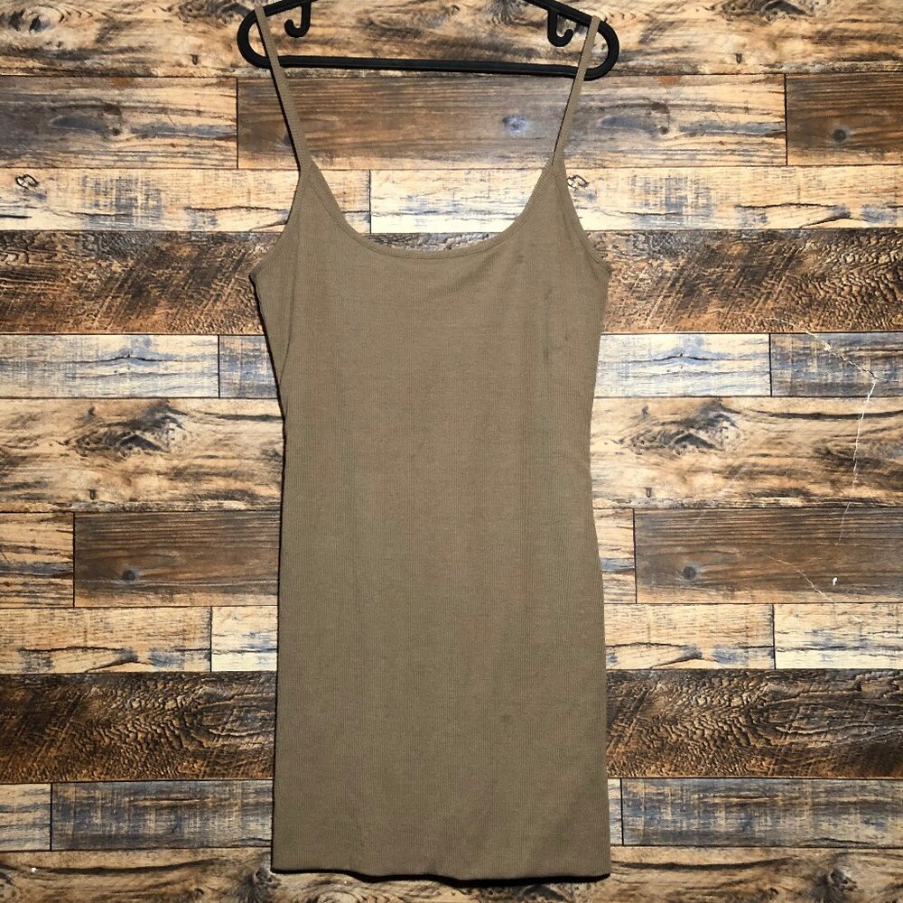 Better Be brown L large mini knit dress